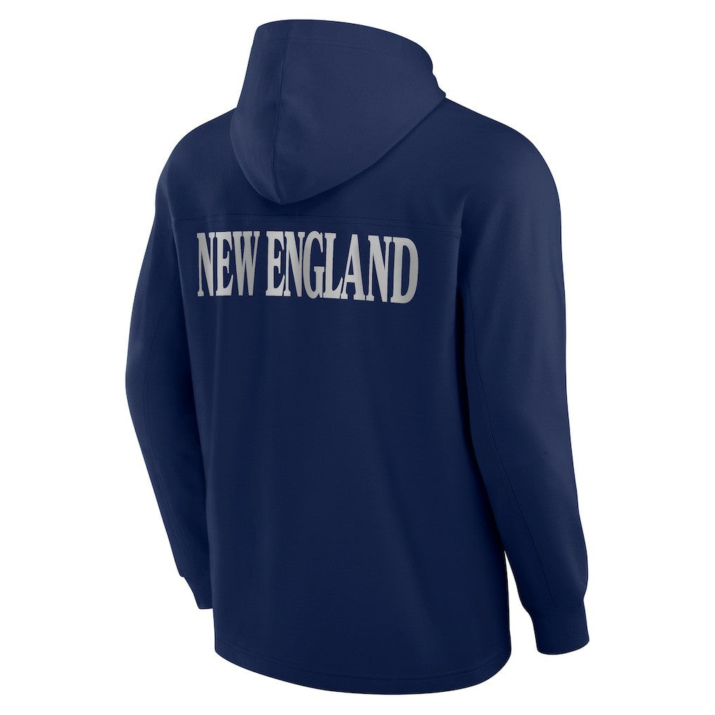 Elements Blaze Tri-Blend Long Sleeve Hoodie T-Shirt - New England Patriots