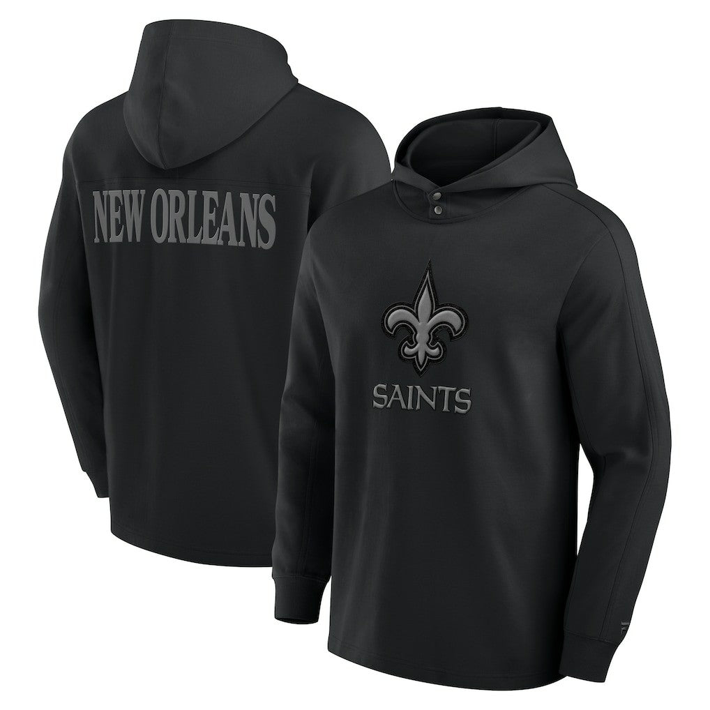 Elements Blaze Tri-Blend Long Sleeve Hoodie T-Shirt - New Orleans Saints