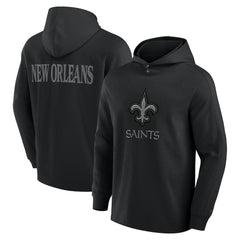 Elements Blaze Tri-Blend Long Sleeve Hoodie T-Shirt - New Orleans Saints