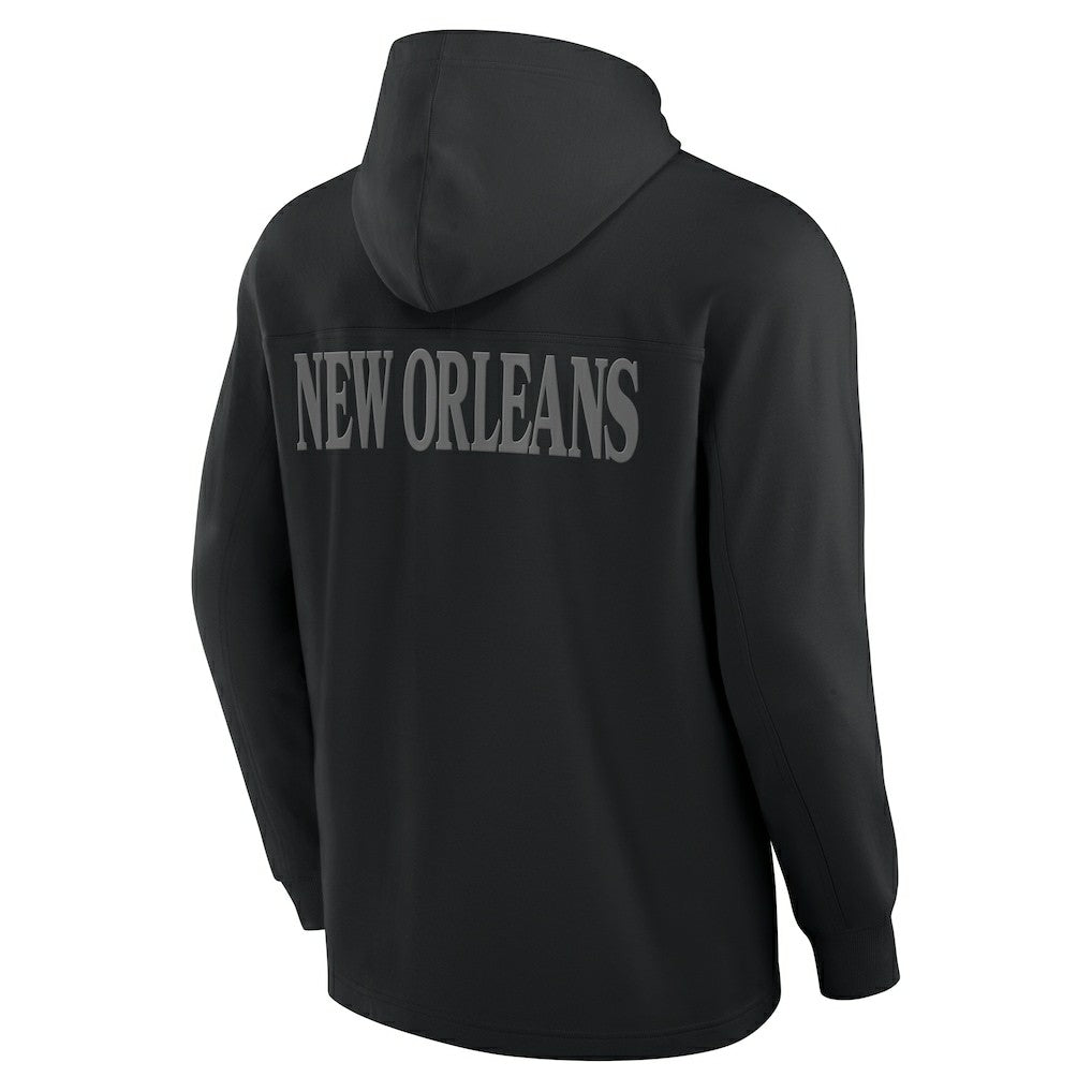 Elements Blaze Tri-Blend Long Sleeve Hoodie T-Shirt - New Orleans Saints