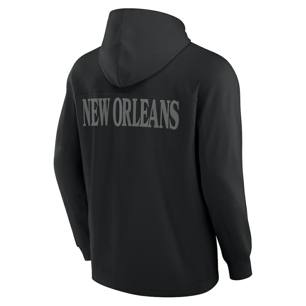 Elements Blaze Tri-Blend Long Sleeve Hoodie T-Shirt - New Orleans Saints