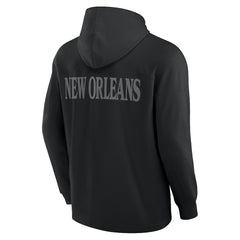 Elements Blaze Tri-Blend Long Sleeve Hoodie T-Shirt - New Orleans Saints