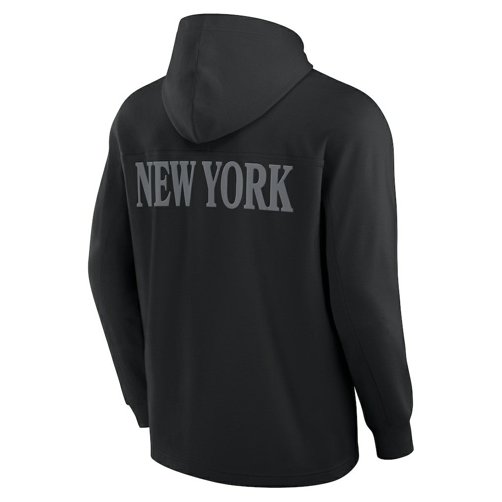 Elements Blaze Tri-Blend Long Sleeve Hoodie T-Shirt - New York Jets