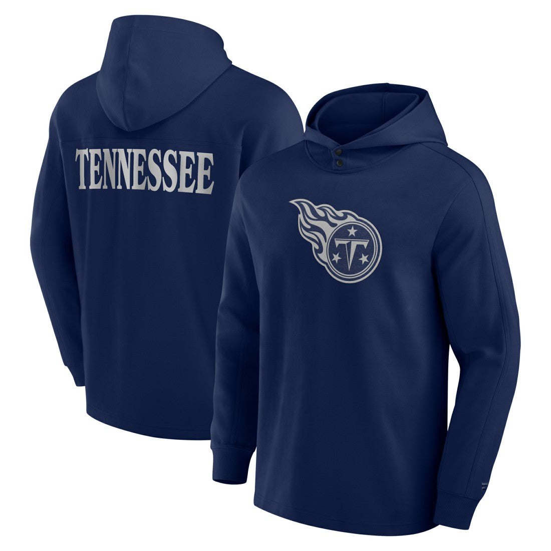 Elements Blaze Tri-Blend Long Sleeve Hoodie T-Shirt - Tennessee Titans