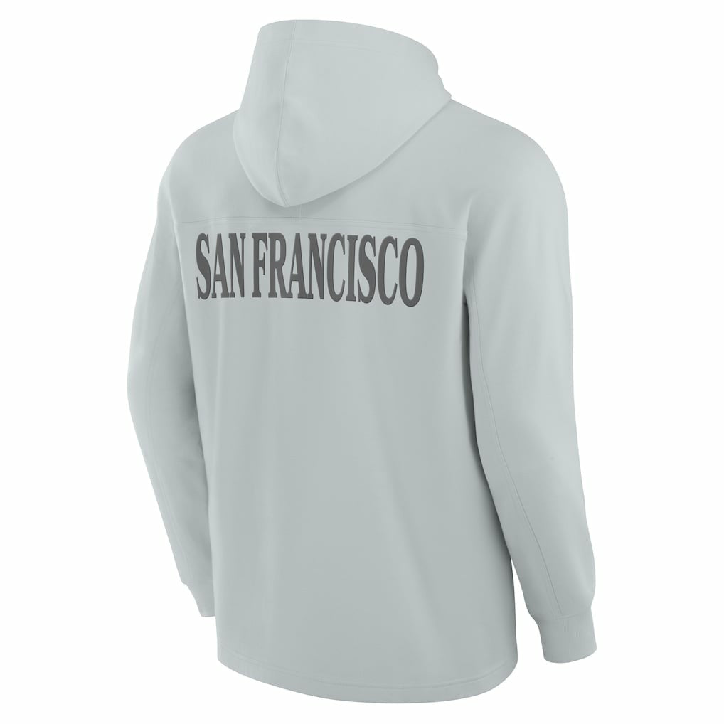 Elements Blaze Tri-Blend Long Sleeve Hoodie T-Shirt - San Francisco 49ers