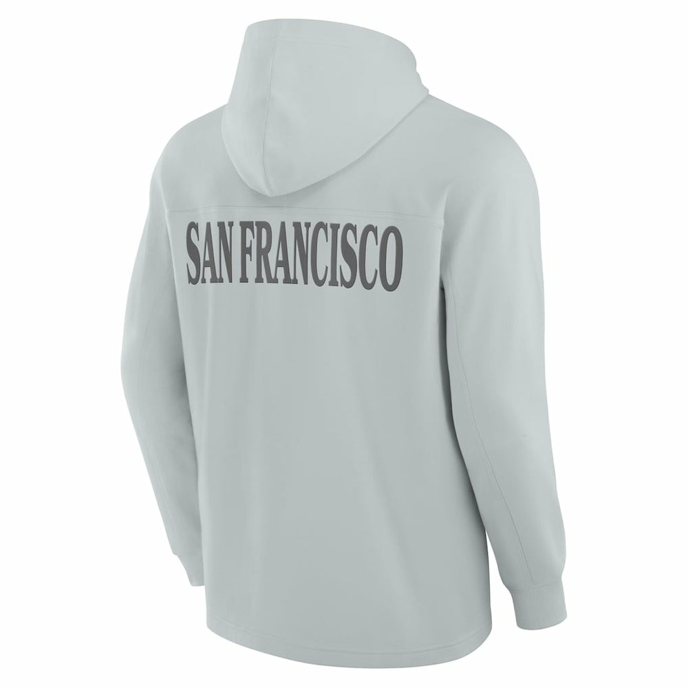 Elements Blaze Tri-Blend Long Sleeve Hoodie T-Shirt - San Francisco 49ers
