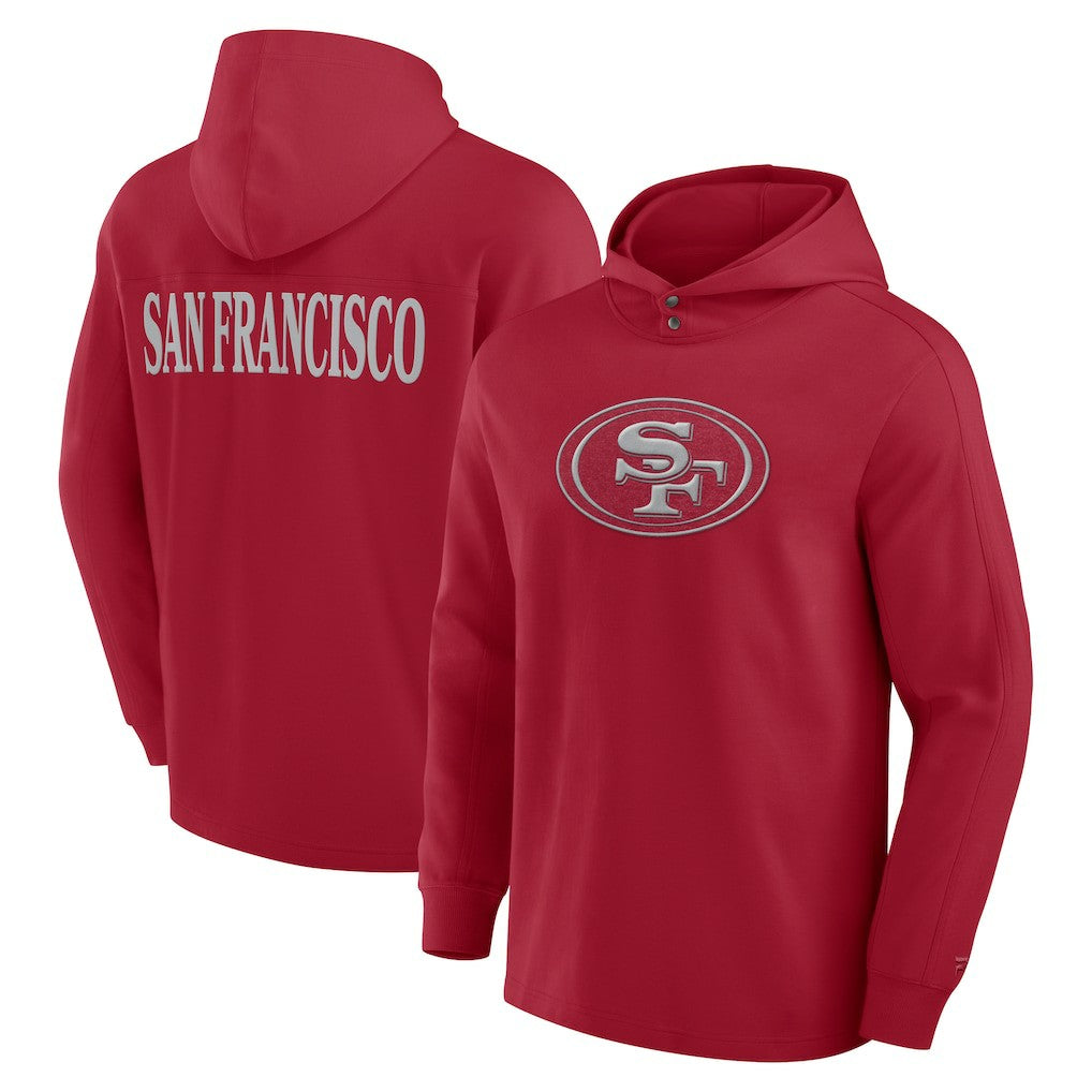 Elements Blaze Tri-Blend Long Sleeve Hoodie T-Shirt - San Francisco 49ers