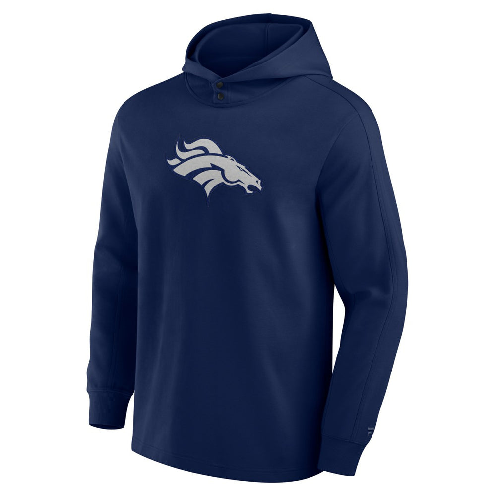 Elements Blaze Tri-Blend Long Sleeve Hoodie T-Shirt - Denver Broncos