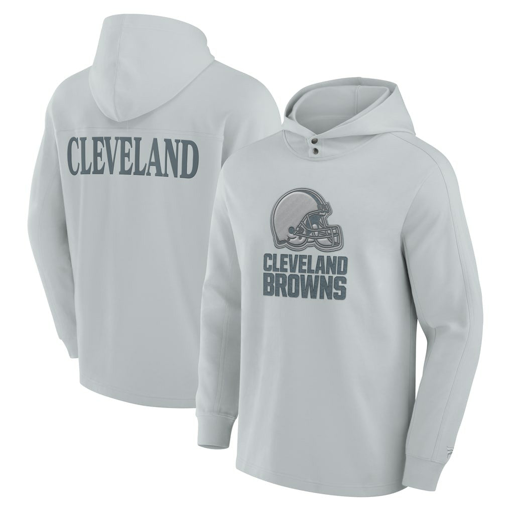 Elements Blaze Tri-Blend Long Sleeve Hoodie T-Shirt - Cleveland Browns