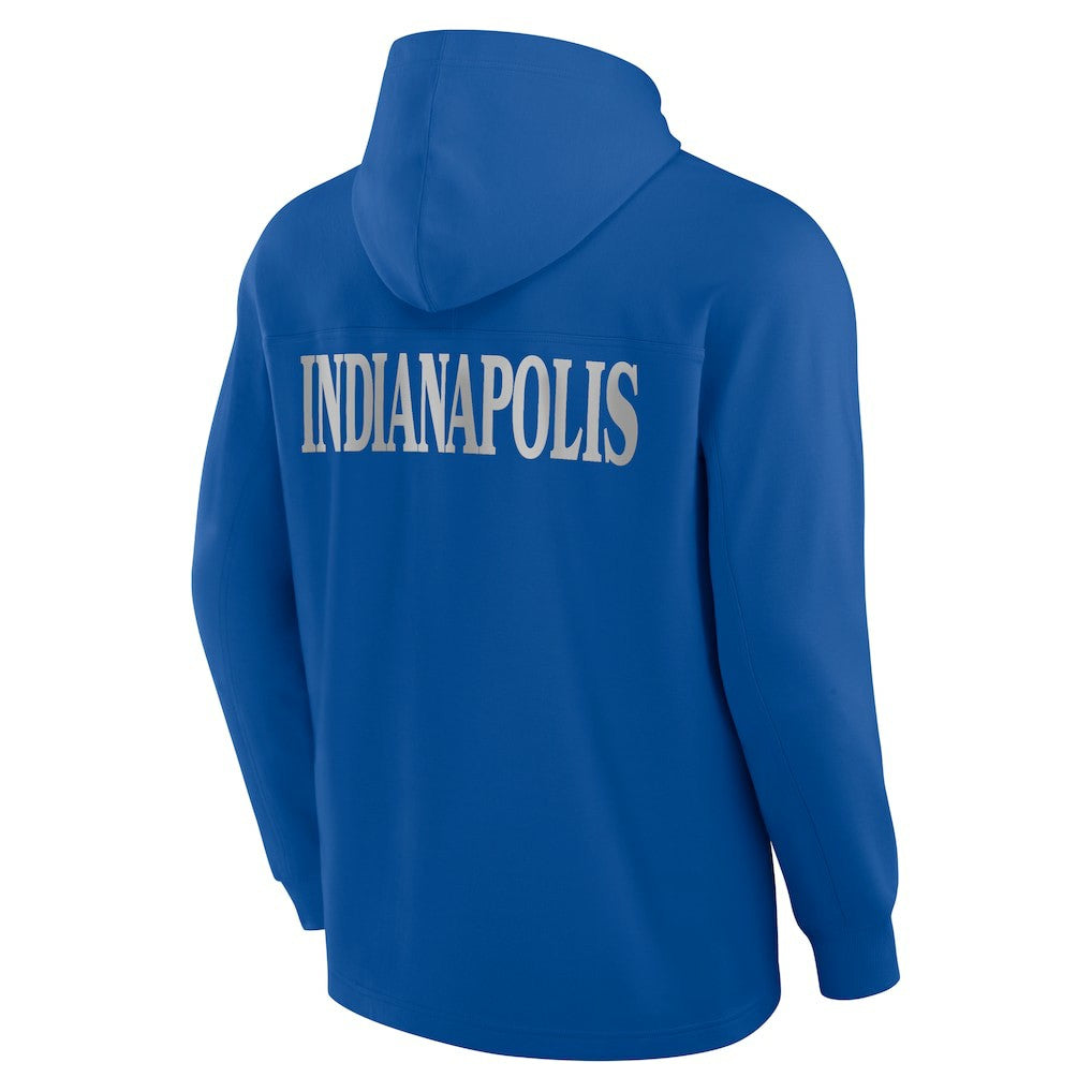 Elements Blaze Tri-Blend Long Sleeve Hoodie T-Shirt - Indianapolis Colts