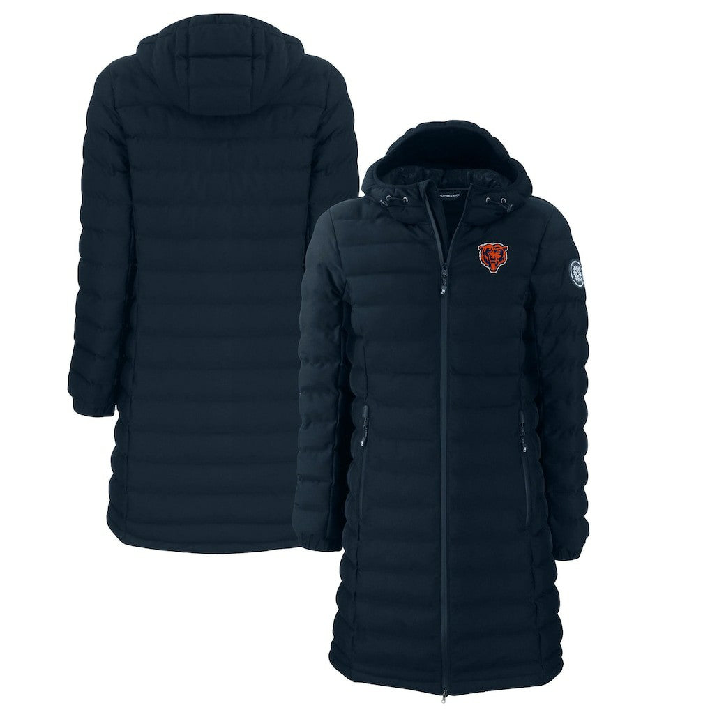 Cutter & Buck Women's Throwback Logo Mission Ridge Repreve Eco Insulated Full-Zip Puffer Jacket - Chicago Bears