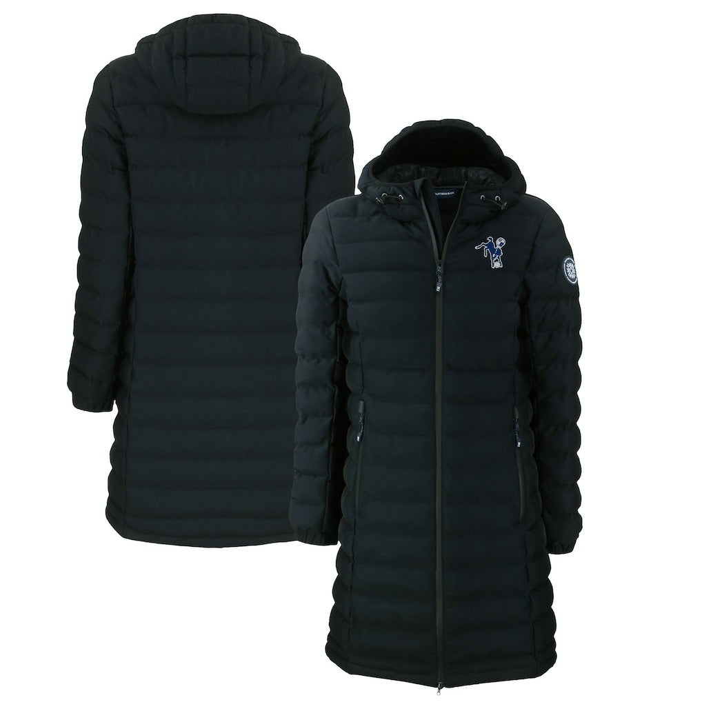 Cutter & Buck Women's Throwback Logo Mission Ridge Repreve Eco Insulated Full-Zip Puffer Jacket - Indianapolis Colts