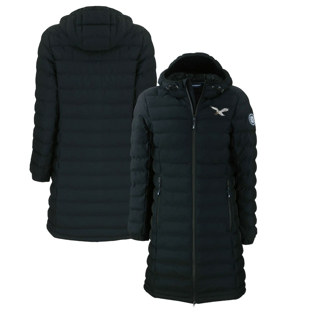 Cutter & Buck Women's Throwback Logo Mission Ridge Repreve Eco Insulated Full-Zip Puffer Jacket - Philadelphia Eagles