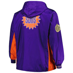 NBA Phoenix Suns Big & Tall Hardwood Classics Team OG 2.0 Anorak Hoodie Quarter-Zip Windbreaker Jacket