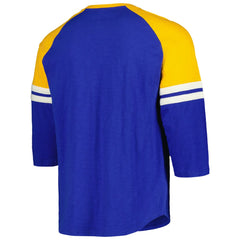 MLB Milwaukee Brewers Mitchell & Ness Cooperstown Collection Legendary Raglan Slub Henley 3/4-Sleeve T-Shirt