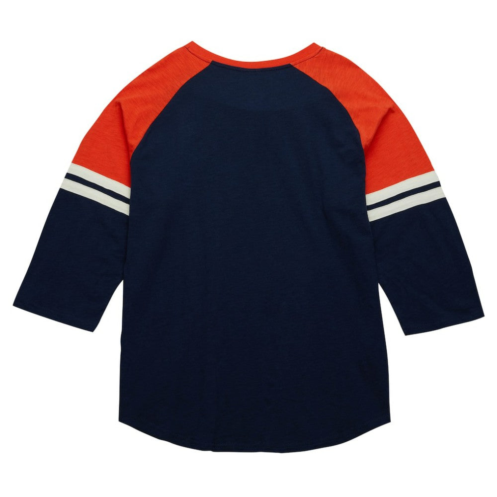 MLB Houston Astros Mitchell & Ness Cooperstown Collection Legendary Raglan Slub Henley 3/4-Sleeve T-Shirt