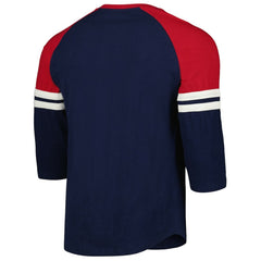MLB St. Louis Cardinals Mitchell & Ness Cooperstown Collection Legendary Raglan Slub Henley Three-Quarter Sleeve T-Shirt