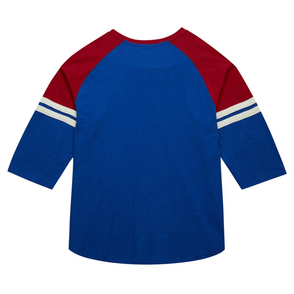 MLB Atlanta Braves Mitchell & Ness Cooperstown Collection Legendary Raglan Slub Henley 3/4-Sleeve T-Shirt