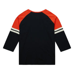 MLB Baltimore Orioles Mitchell & Ness Cooperstown Collection Legendary Raglan Slub Henley 3/4-Sleeve T-Shirt