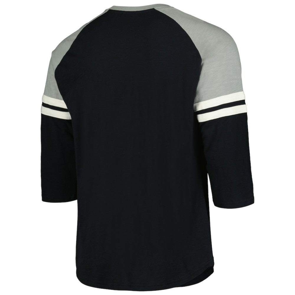 MLB Chicago White Sox Mitchell & Ness Cooperstown Collection Legendary Raglan Slub Henley 3/4-Sleeve T-Shirt