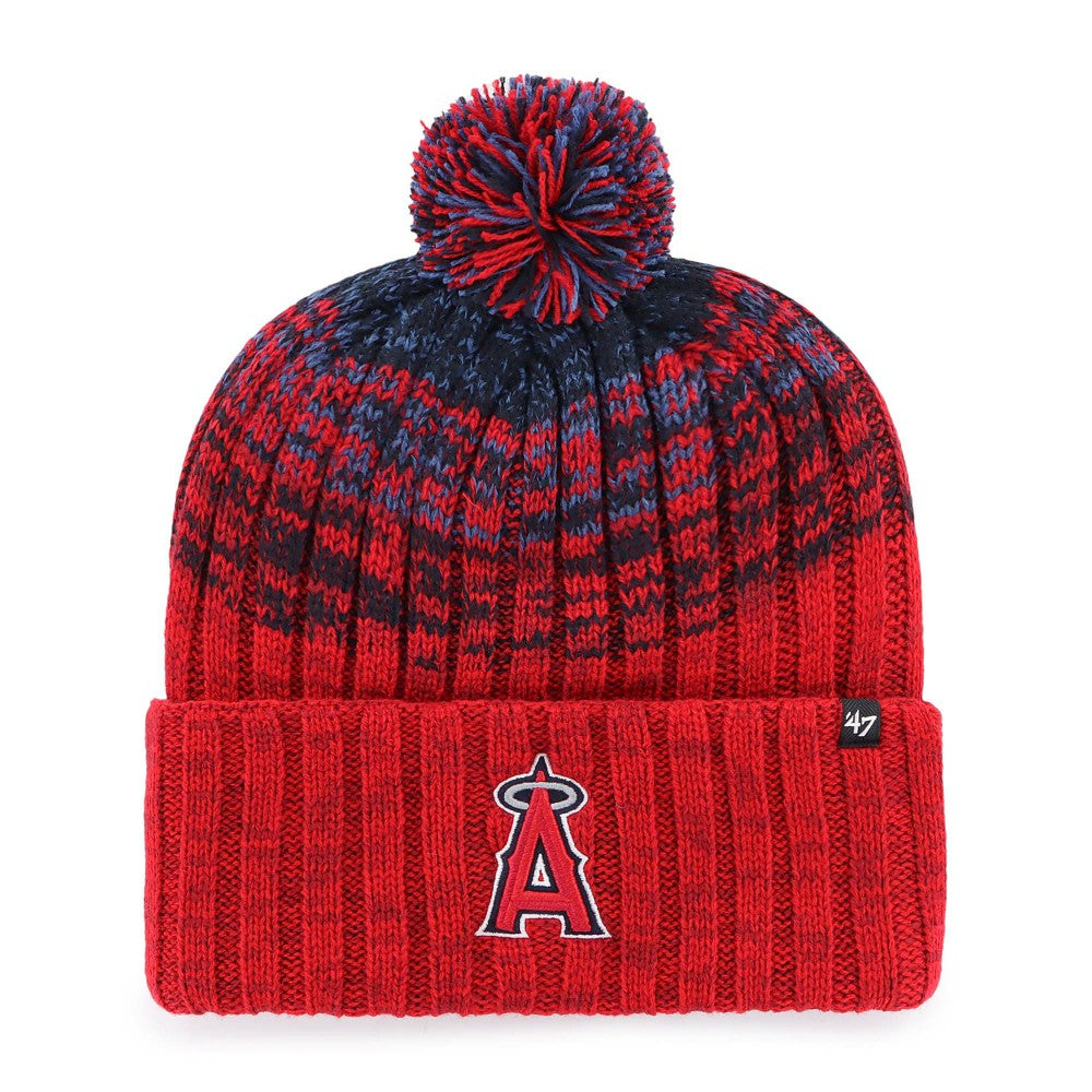 MLB Los Angeles Angels '47 Youth Cascade Cuffed Knit Hat with Pom