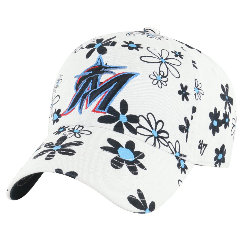 MLB Miami Marlins '47 Girls Youth Daisy Delight Clean Up Adjustable Hat