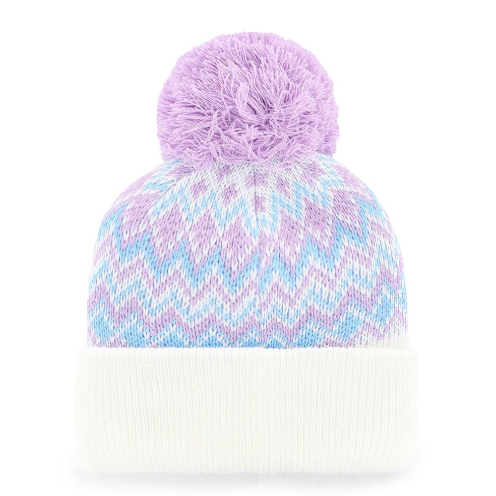 MLB Los Angeles Angels '47 Girls Youth Elsa Cuffed Knit Hat with Pom