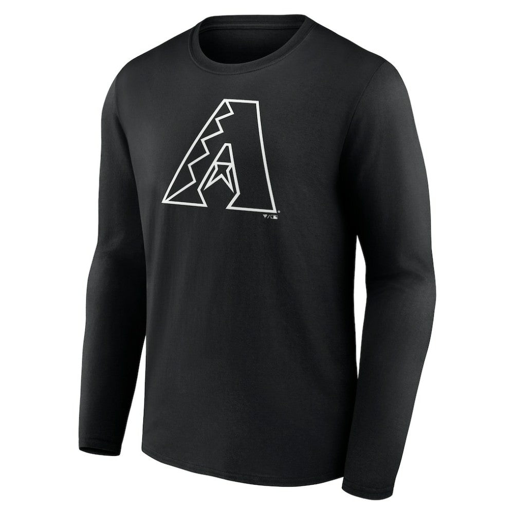 MLB Arizona Diamondbacks Monochrome Personalized Name & Number Long Sleeve T-Shirt