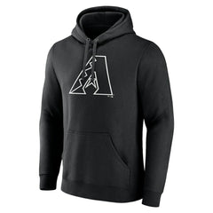 MLB Arizona Diamondbacks Monochrome Personalized Name & Number Pullover Hoodie