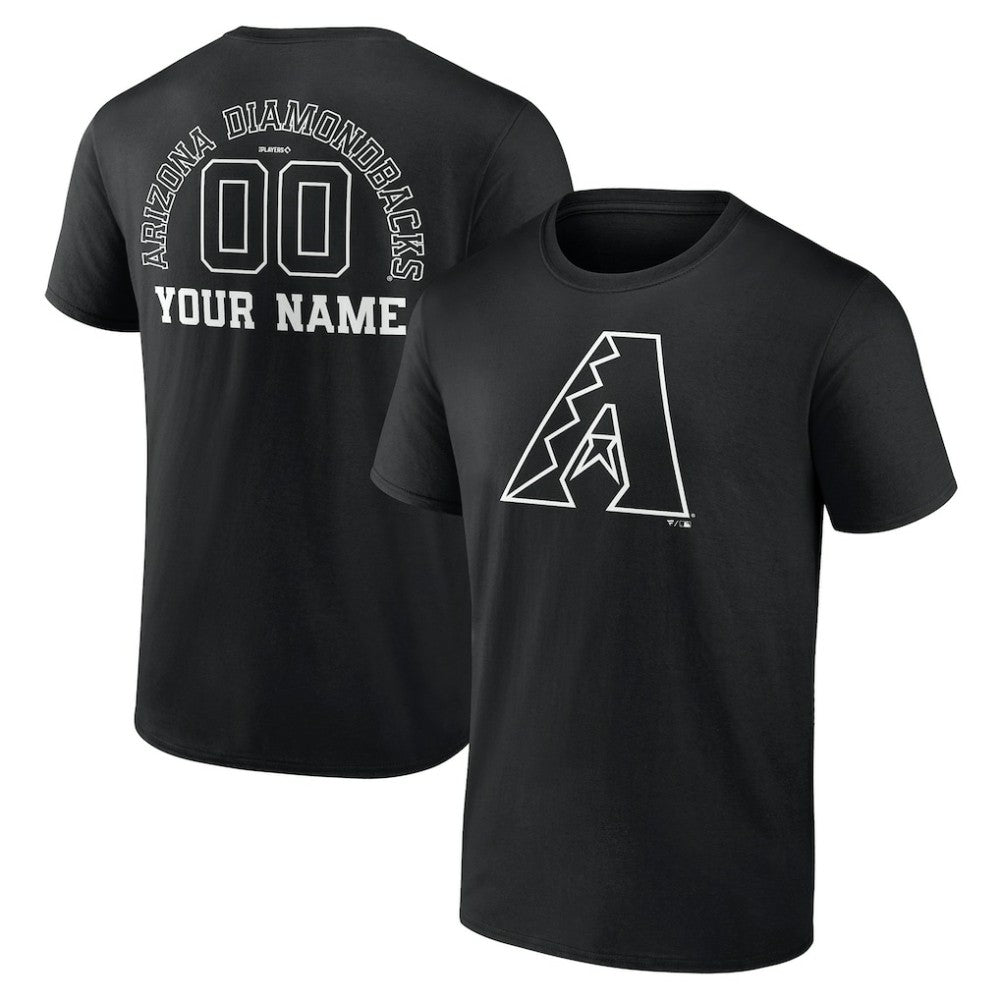 MLB Arizona Diamondbacks Monochrome Personalized Name & Number T-Shirt