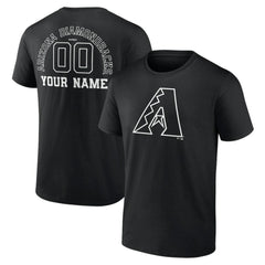 MLB Arizona Diamondbacks Monochrome Personalized Name & Number T-Shirt