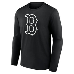 MLB Boston Red Sox Monochrome Personalized Name & Number Long Sleeve T-Shirt