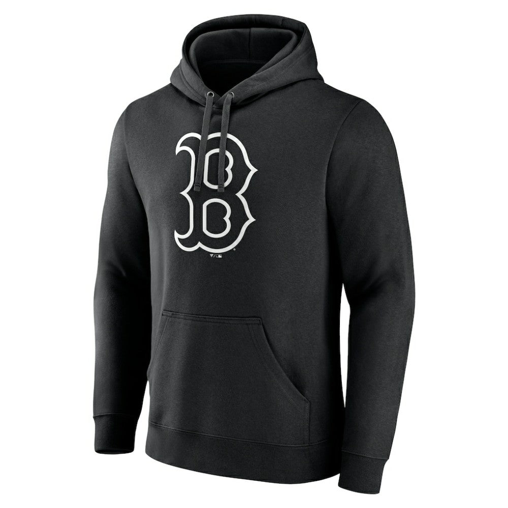 MLB Boston Red Sox Monochrome Personalized Name & Number Pullover Hoodie