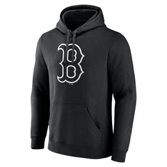 MLB Boston Red Sox Monochrome Personalized Name & Number Pullover Hoodie