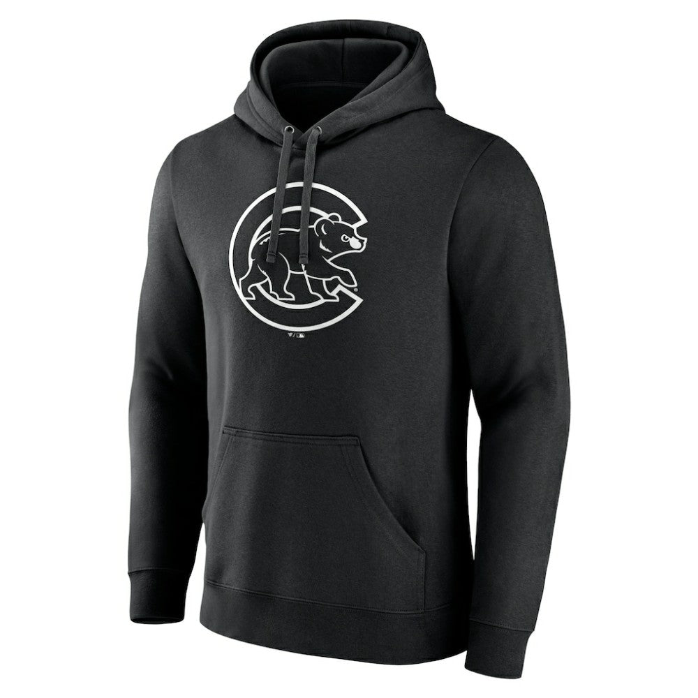 MLB Chicago Cubs Monochrome Personalized Name & Number Pullover Hoodie