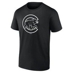 MLB Chicago Cubs Monochrome Personalized Name & Number T-Shirt