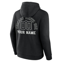 MLB Chicago White Sox Monochrome Personalized Name & Number Pullover Hoodie