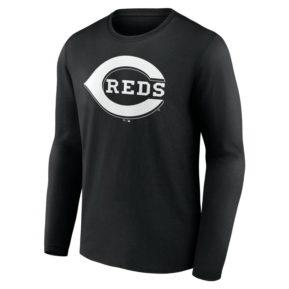 MLB Cincinnati Reds Monochrome Personalized Name & Number Long Sleeve T-Shirt