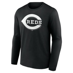 MLB Cincinnati Reds Monochrome Personalized Name & Number Long Sleeve T-Shirt