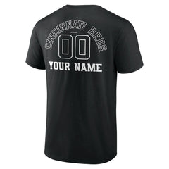 MLB Cincinnati Reds Monochrome Personalized Name & Number T-Shirt