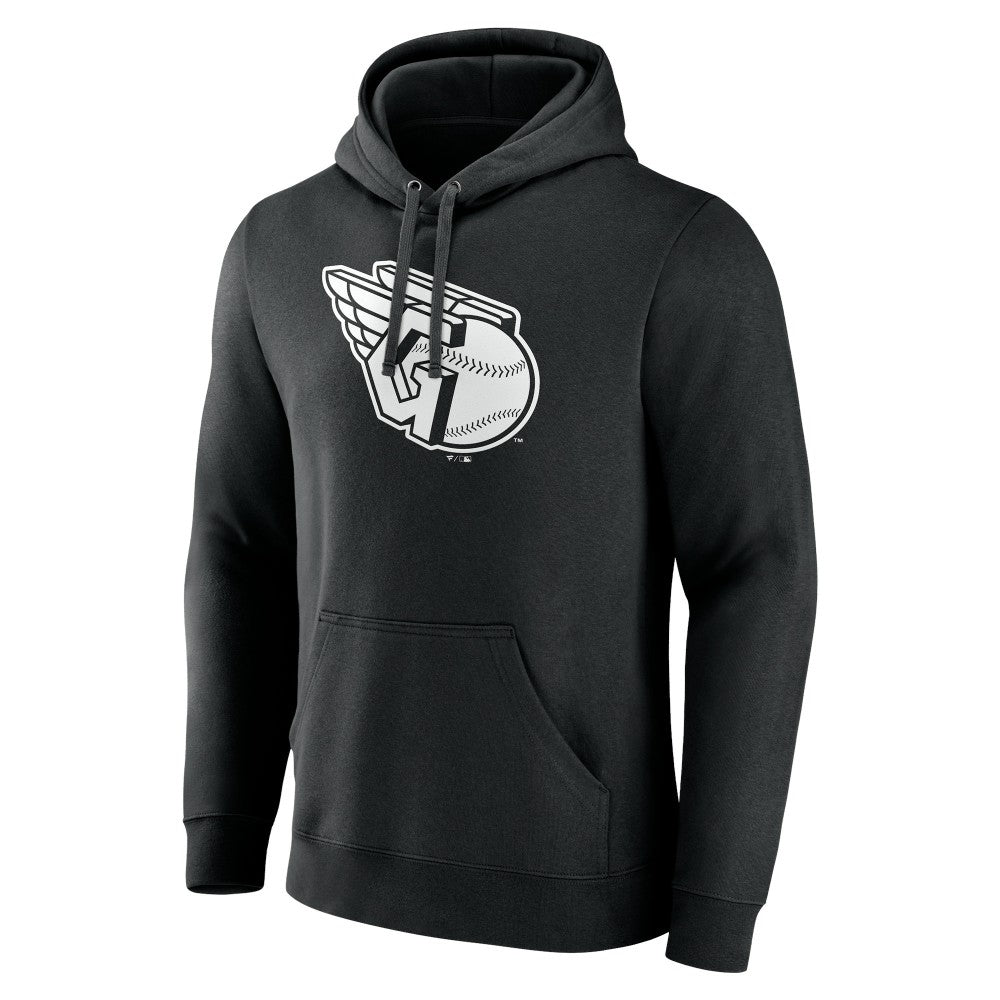 MLB Cleveland Guardians Monochrome Personalized Name & Number Pullover Hoodie