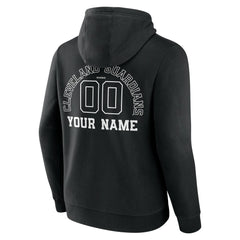 MLB Cleveland Guardians Monochrome Personalized Name & Number Pullover Hoodie