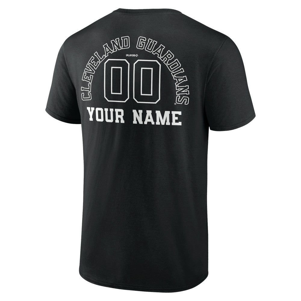 MLB Cleveland Guardians Monochrome Personalized Name & Number T-Shirt