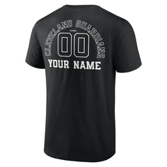 MLB Cleveland Guardians Monochrome Personalized Name & Number T-Shirt