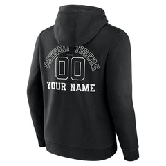 MLB Detroit Tigers Monochrome Personalized Name & Number Pullover Hoodie
