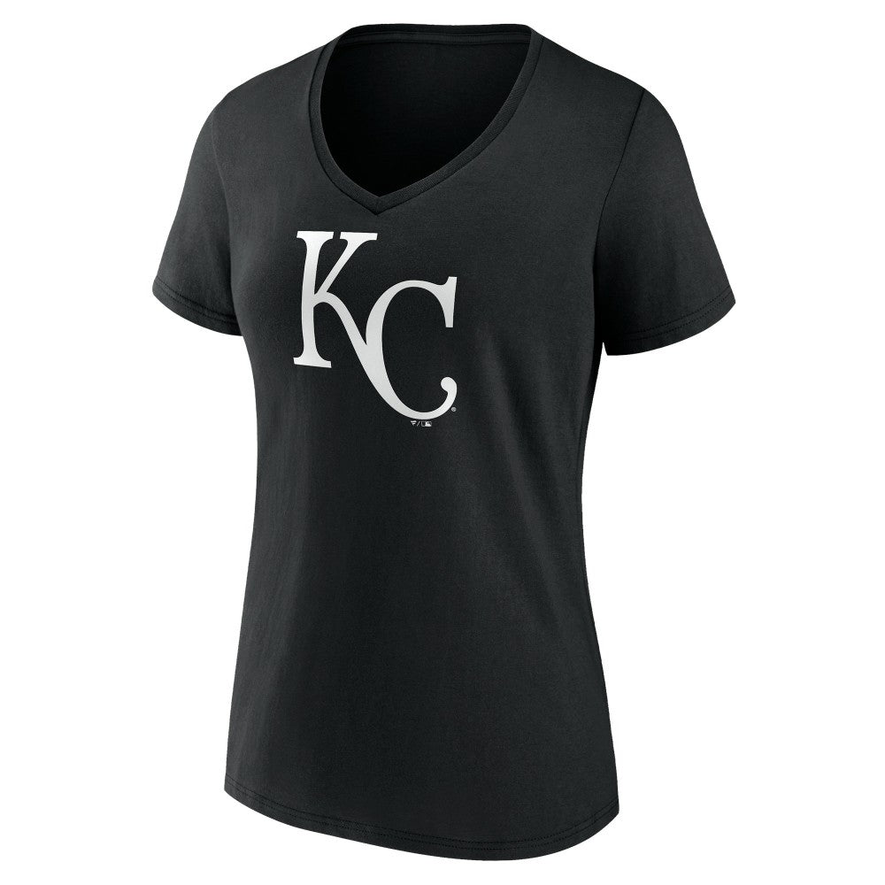 MLB Kansas City Royals Women's Monochrome Personalized Name & Number V-Neck T-Shirt