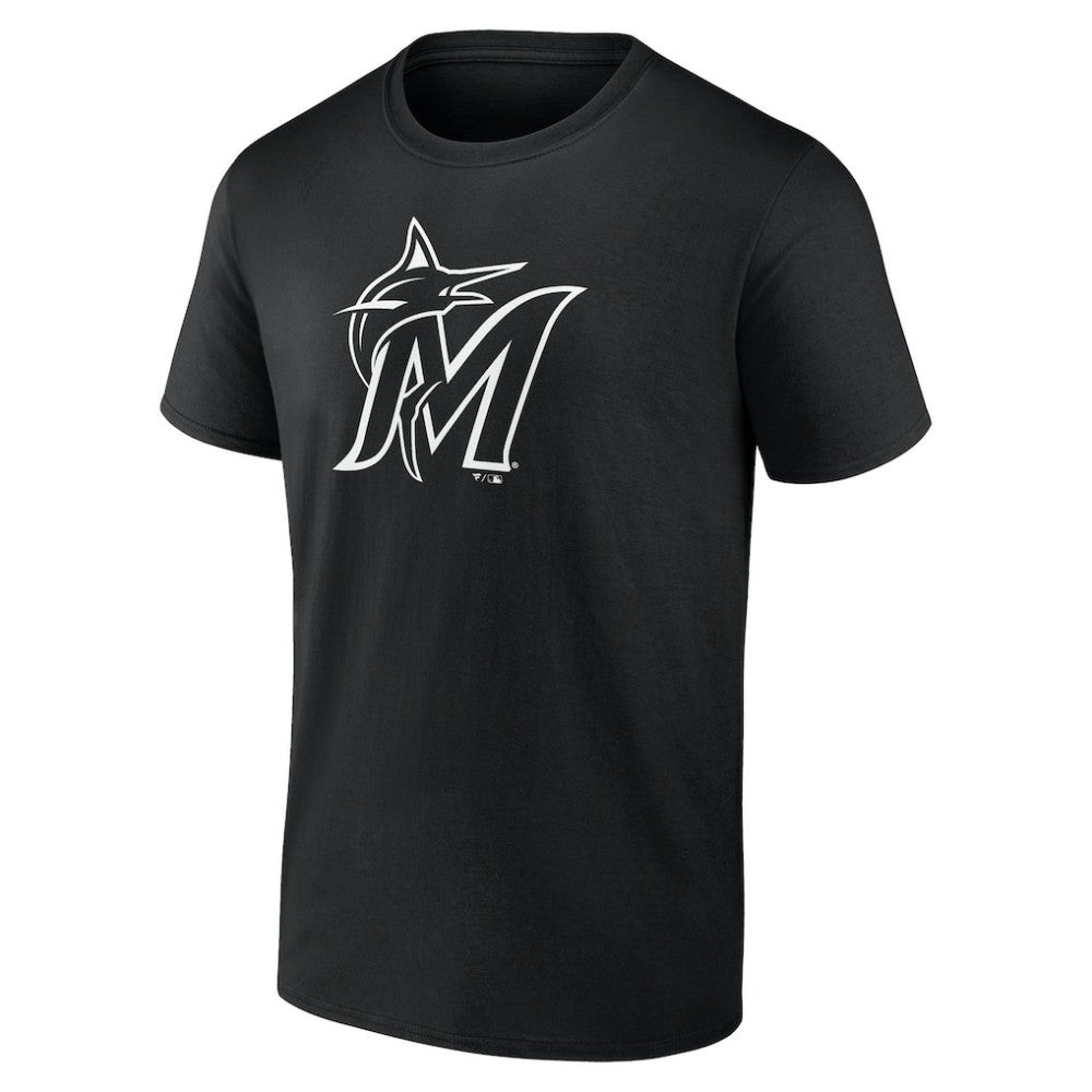 MLB Miami Marlins Monochrome Personalized Name & Number T-Shirt