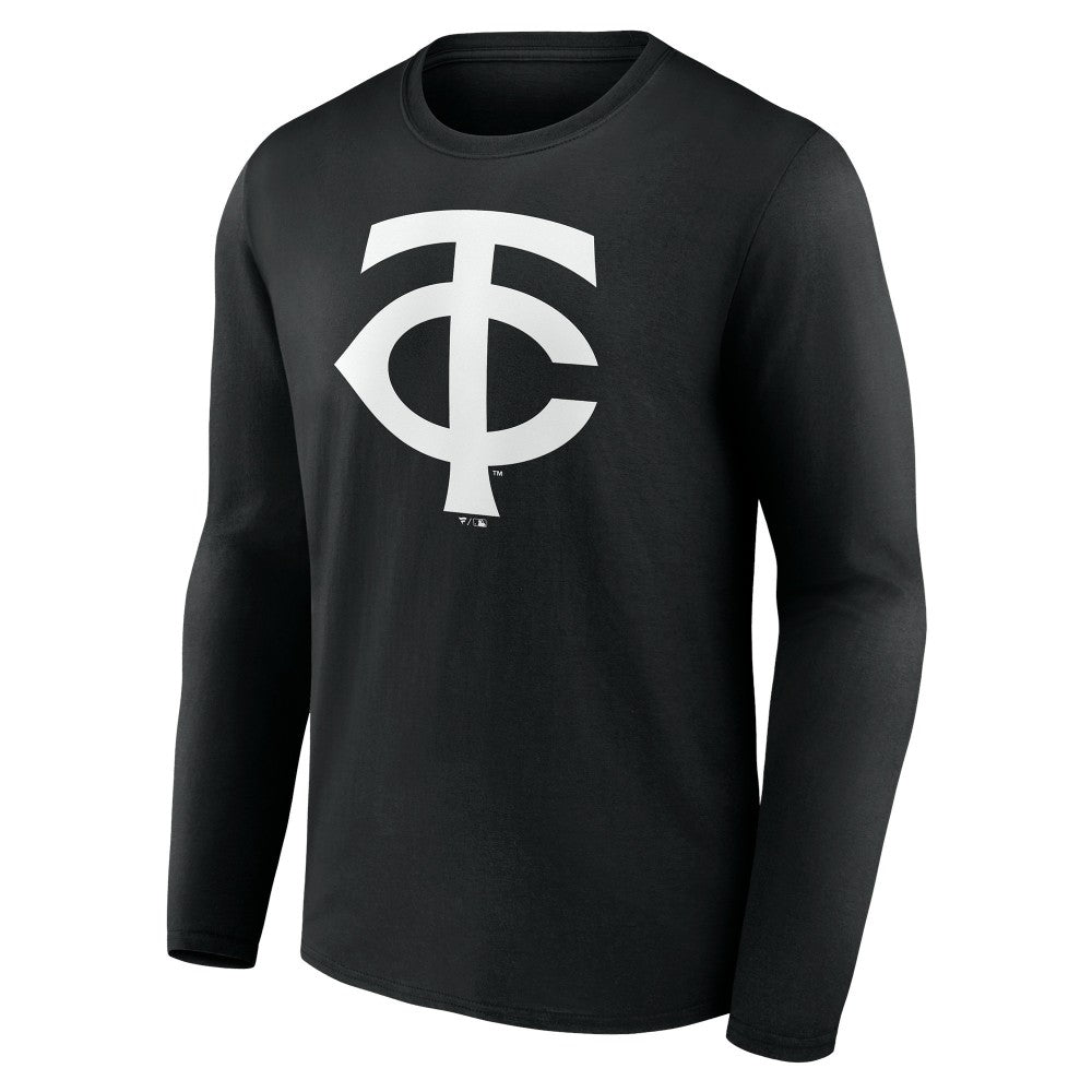 MLB Minnesota Twins Monochrome Personalized Name & Number Long Sleeve T-Shirt