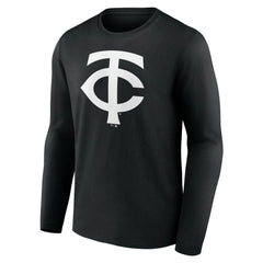 MLB Minnesota Twins Monochrome Personalized Name & Number Long Sleeve T-Shirt