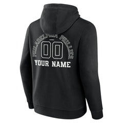 MLB Philadelphia Phillies Monochrome Personalized Name & Number Pullover Hoodie